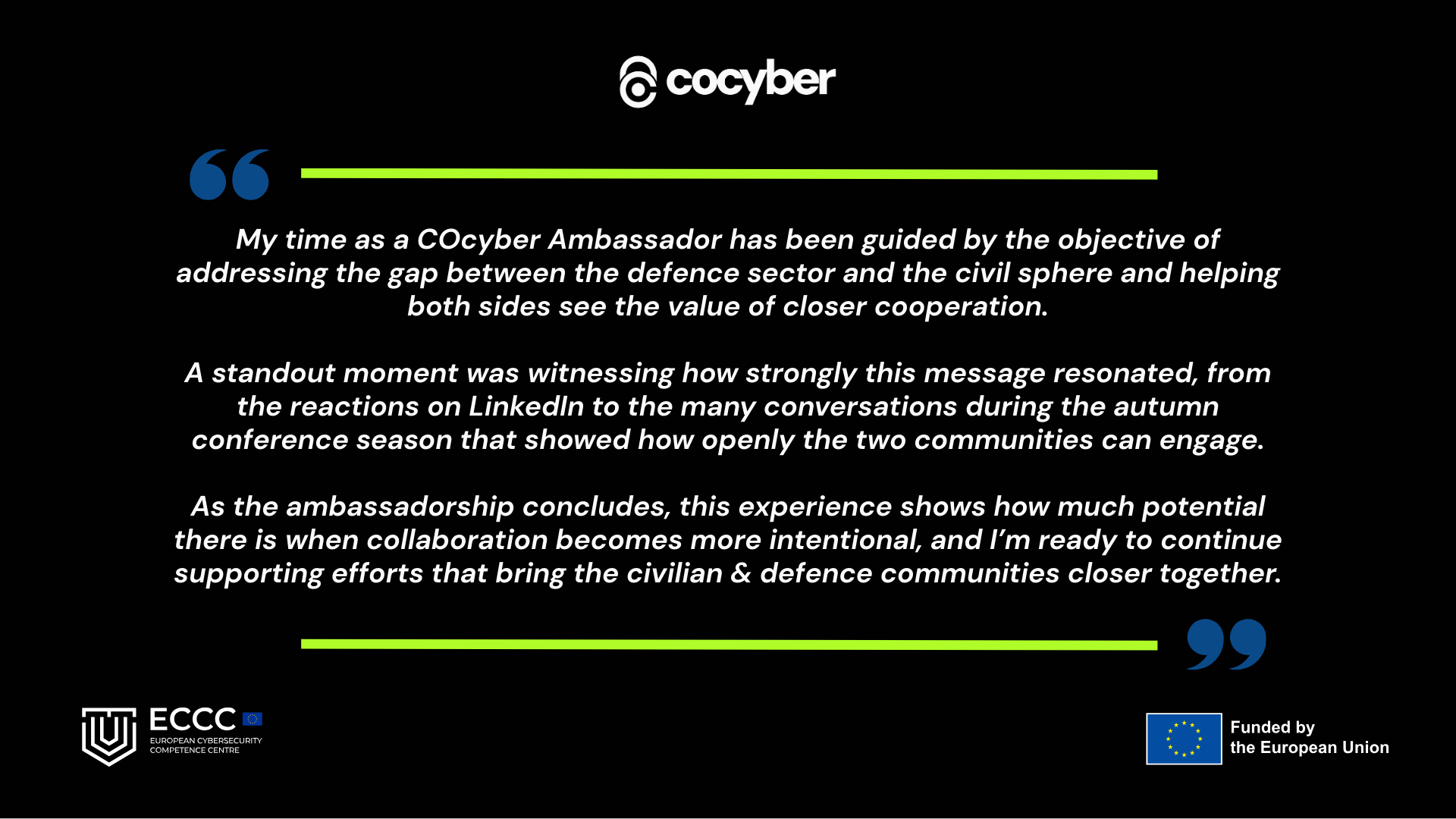 Csaba's quote