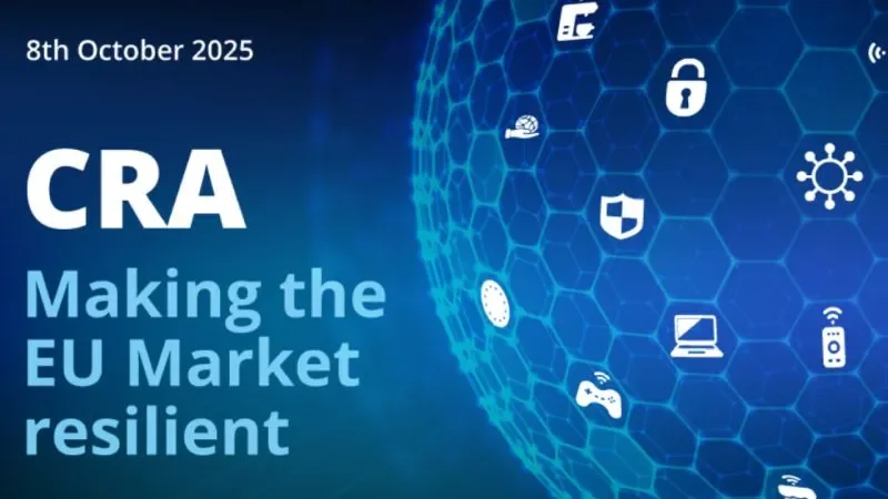 bluen background image with the conference title and ENISA and ECCC logos