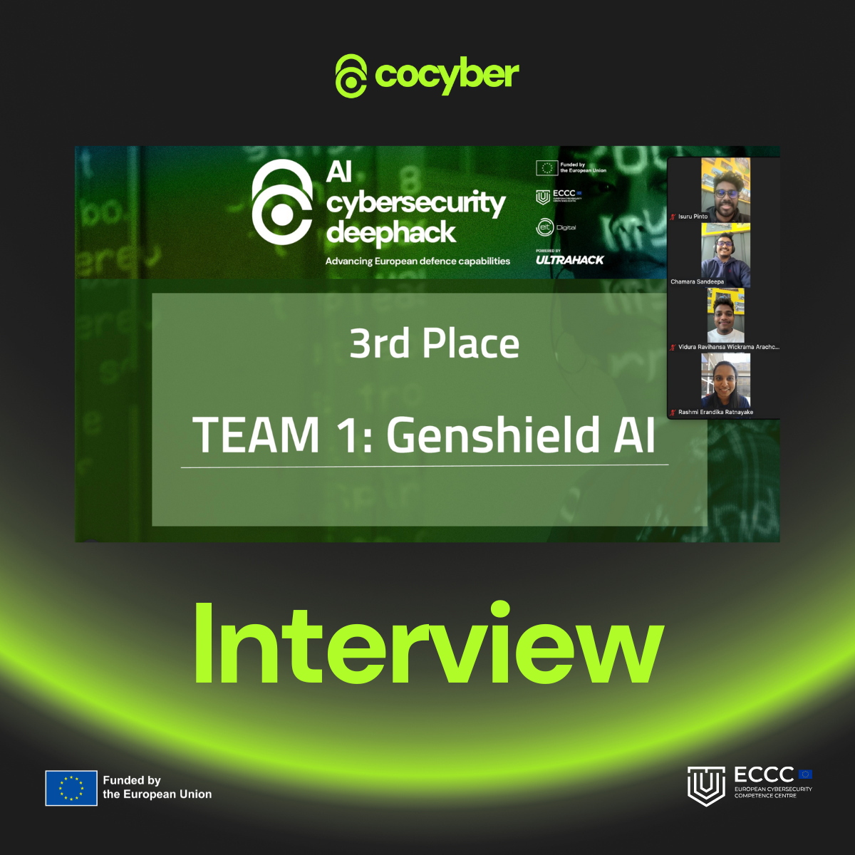 Interview with team 1: Genshield AI - 3rd place